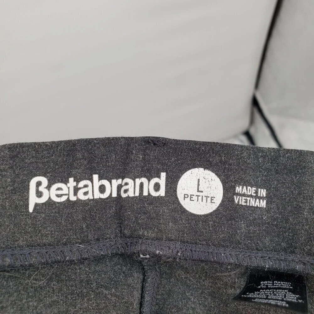 Betabrand High Waisted Dress Pants Yoga Feel Women Size Large Petite